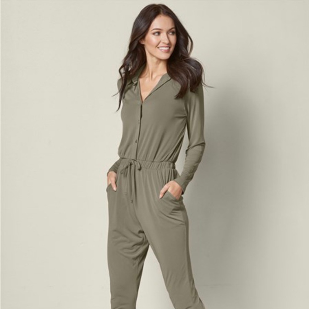 Brown Pocket Detail Venus Jumpsuit